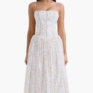 House of CB White Floral Maxi Dress